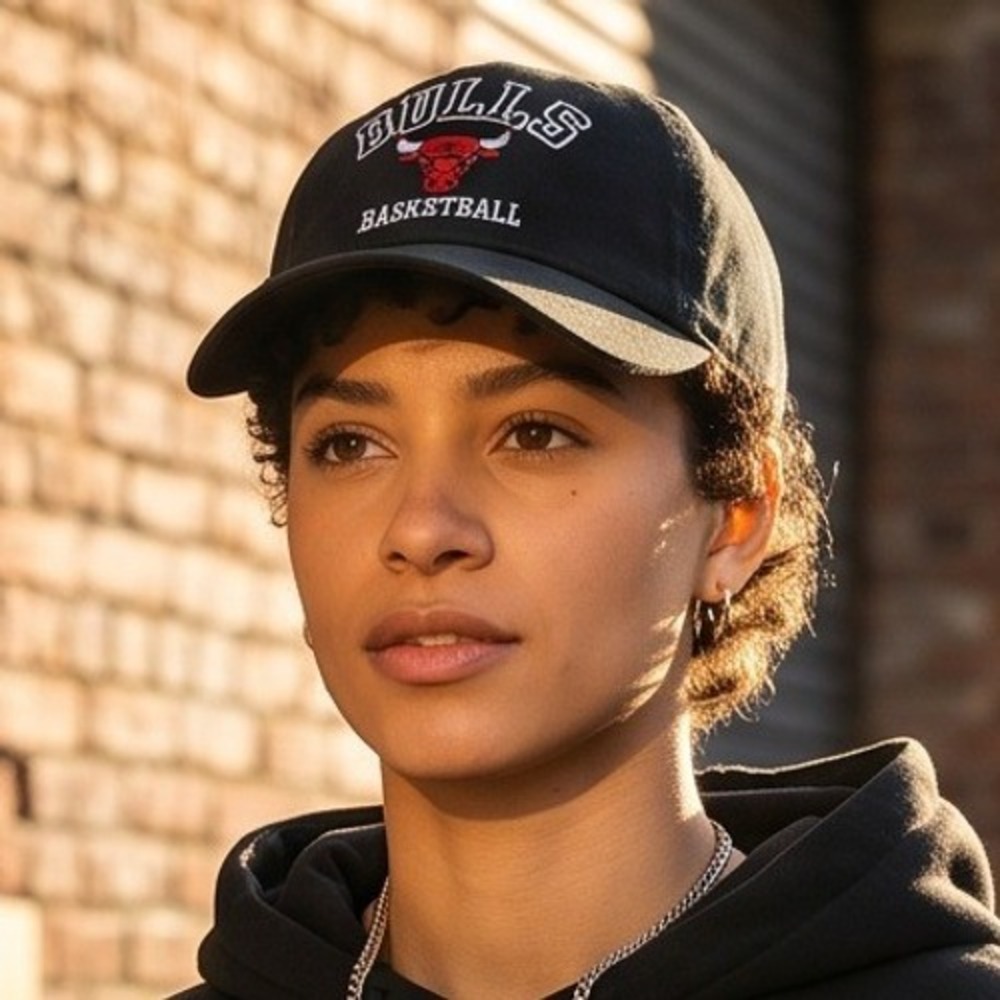 Chicago Bulls Basketball Hat Kick 10‎ Pro Gear AT&T Black Strapback Cap Mens